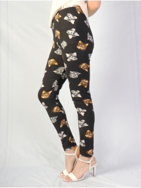 Cat Print Stretchy Legging